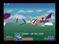 une photo d'Ã©cran de Starwing sur Nintendo Super Nes